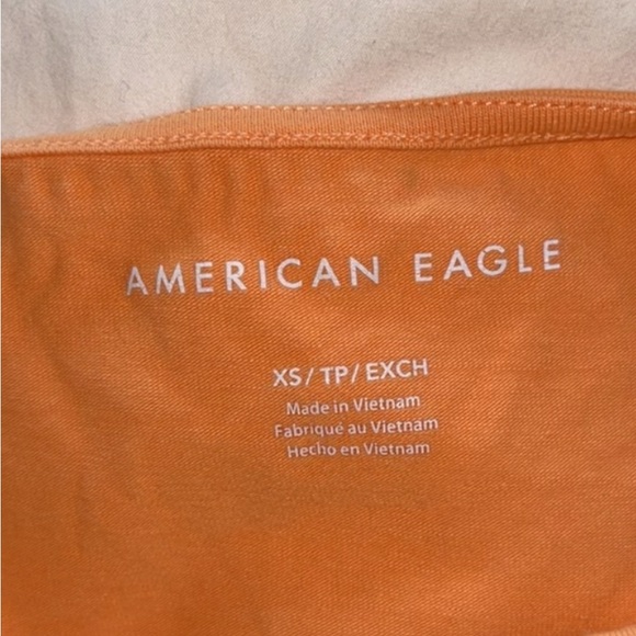 AE cropped orange halter top - Picture 3 of 5